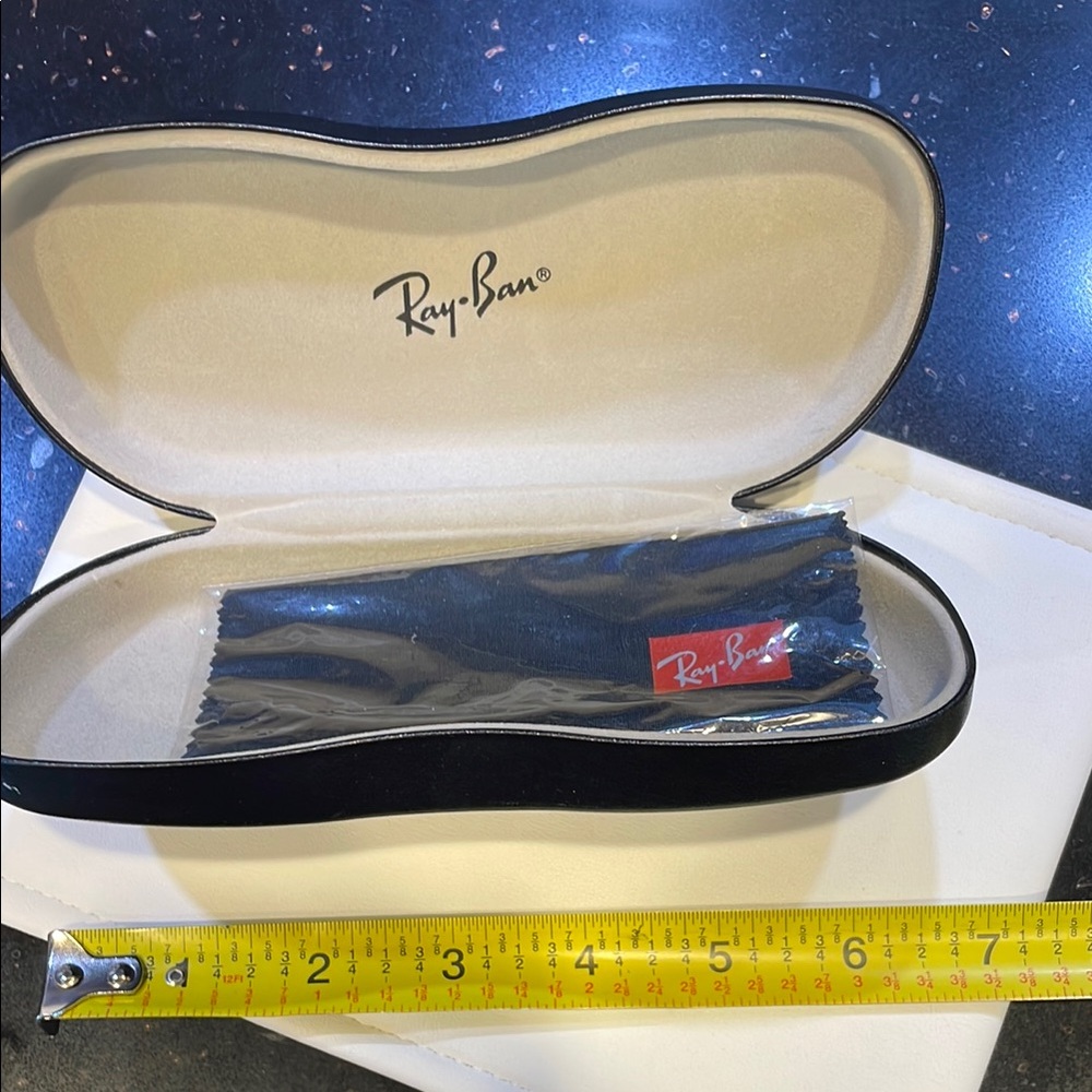 Ray-Ban Black and Cream Glasses Case
